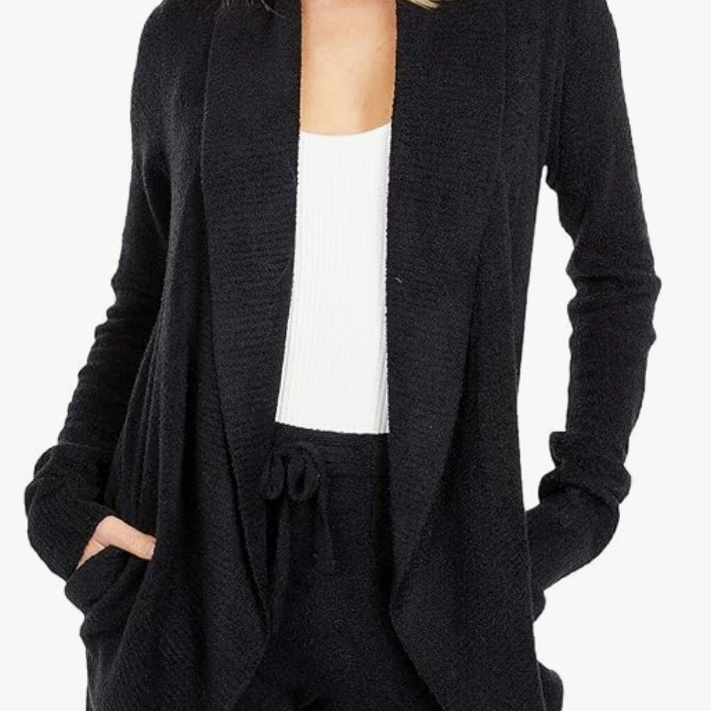 Barefoot Dreams Cozychic Lite Circle Cardigan Sweater Womens Size M